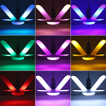 Foco Musical Multicolor Led RBG de 4 Aspas